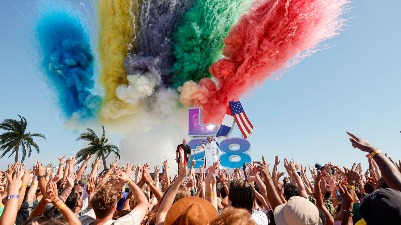 la28 olympic games handover celebration
